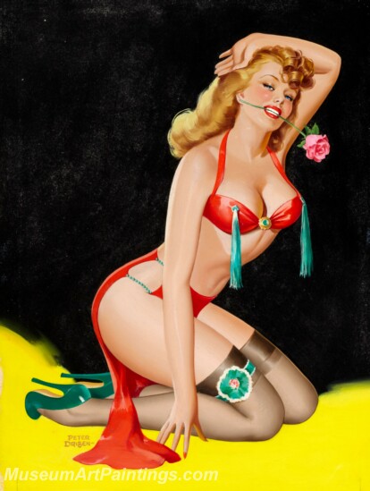 Handmade Beautiful Modern Sexy Pin Up Girls Paintings M1413