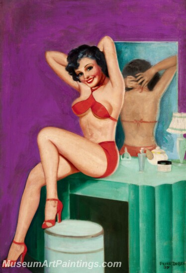 Handmade Beautiful Modern Sexy Pin Up Girls Paintings M1416