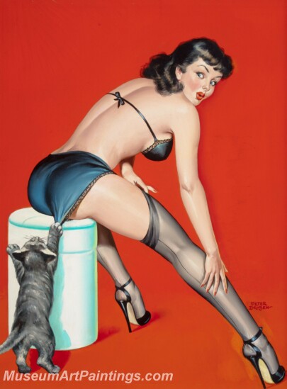 Handmade Beautiful Modern Sexy Pin Up Girls Paintings M1420