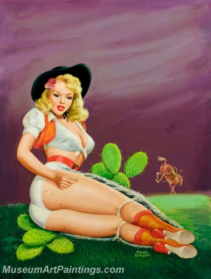 Handmade Beautiful Modern Sexy Pin Up Girls Paintings M1422