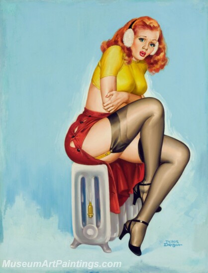 Handmade Beautiful Modern Sexy Pin Up Girls Paintings M1425