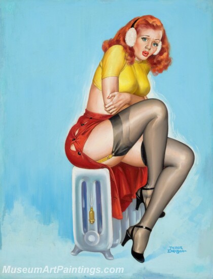 Handmade Beautiful Modern Sexy Pin Up Girls Paintings M1427