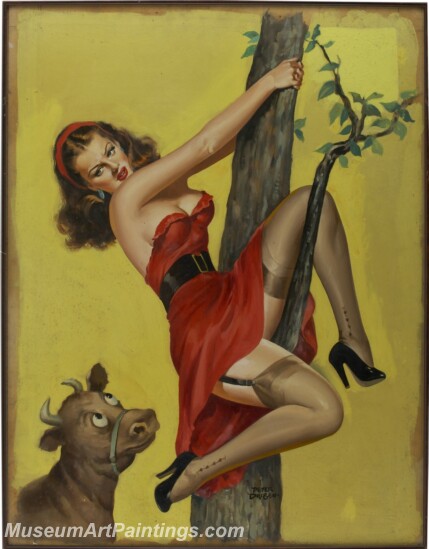 Handmade Beautiful Modern Sexy Pin Up Girls Paintings M1435