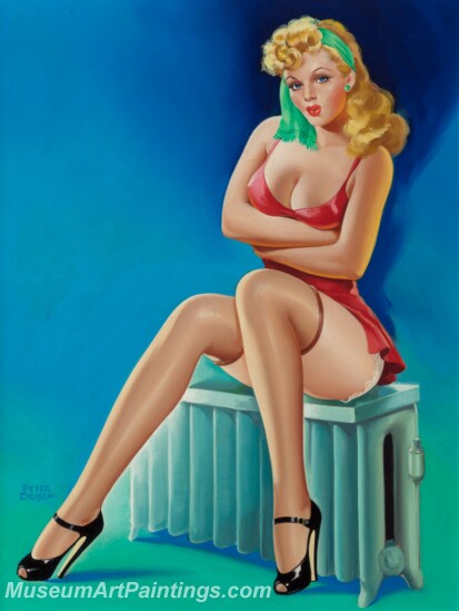 Handmade Beautiful Modern Sexy Pin Up Girls Paintings M1454