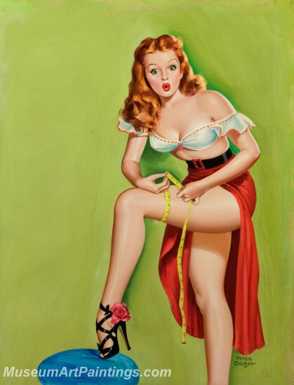 Handmade Beautiful Modern Sexy Pin Up Girls Paintings M1459