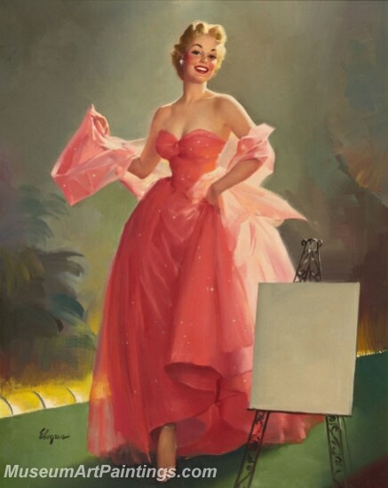 Handmade Beautiful Modern Sexy Pin Up Girls Paintings M497
