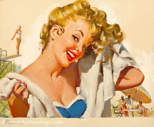 Handmade Beautiful Modern Sexy Pin Up Girls Paintings M502