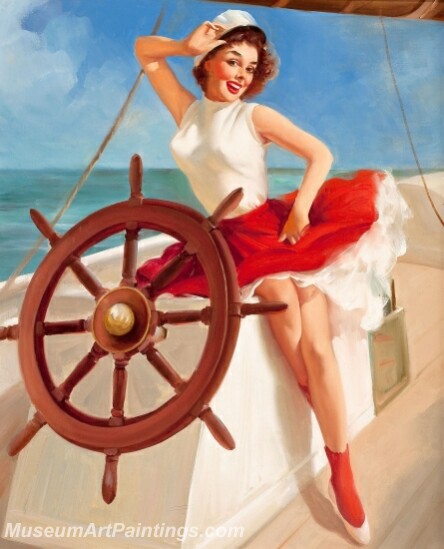Handmade Beautiful Modern Sexy Pin Up Girls Paintings M504