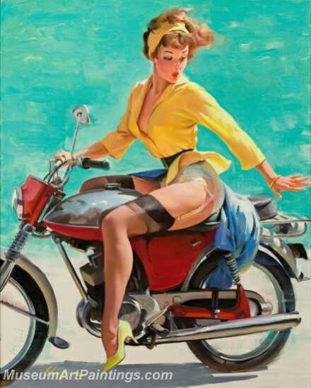 Handmade Beautiful Modern Sexy Pin Up Girls Paintings M510