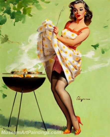 Handmade Beautiful Modern Sexy Pin Up Girls Paintings M511