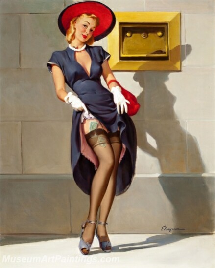 Handmade Beautiful Modern Sexy Pin Up Girls Paintings M512