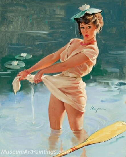 Handmade Beautiful Modern Sexy Pin Up Girls Paintings M530