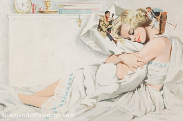 Handmade Beautiful Modern Sexy Pin Up Girls Paintings M585
