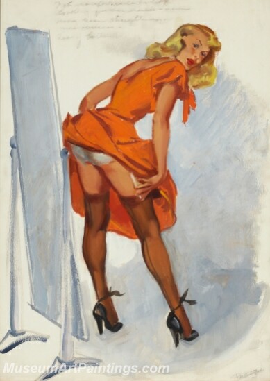 Handmade Beautiful Modern Sexy Pin Up Girls Paintings M633