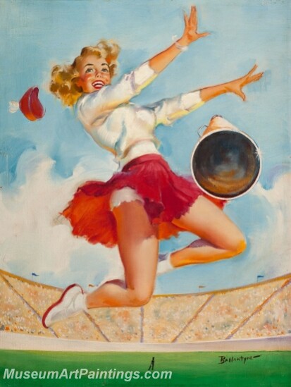Handmade Beautiful Modern Sexy Pin Up Girls Paintings M634