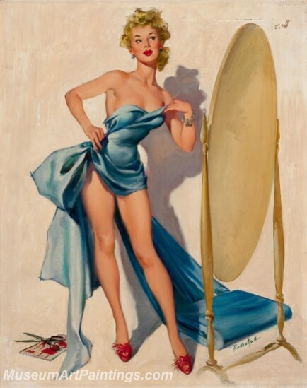 Handmade Beautiful Modern Sexy Pin Up Girls Paintings M636