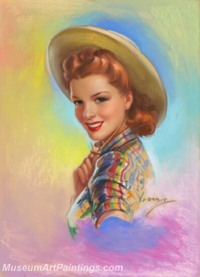 Handmade Beautiful Modern Sexy Pin Up Girls Paintings M638
