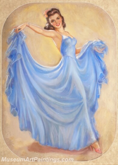 Handmade Beautiful Modern Sexy Pin Up Girls Paintings M639