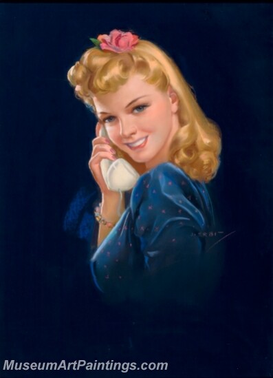 Handmade Beautiful Modern Sexy Pin Up Girls Paintings M643