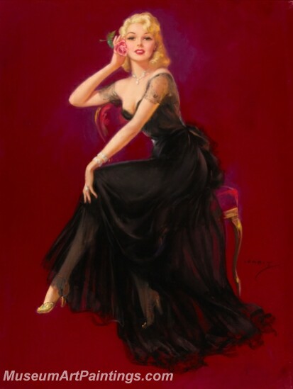 Handmade Beautiful Modern Sexy Pin Up Girls Paintings M647