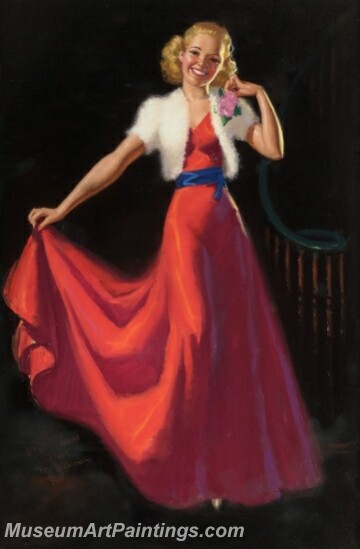Handmade Beautiful Modern Sexy Pin Up Girls Paintings M657