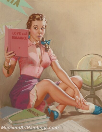 Handmade Beautiful Modern Sexy Pin Up Girls Paintings M660