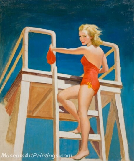 Handmade Beautiful Modern Sexy Pin Up Girls Paintings M679