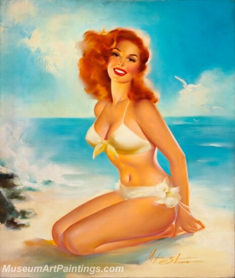Handmade Beautiful Modern Sexy Pin Up Girls Paintings M683