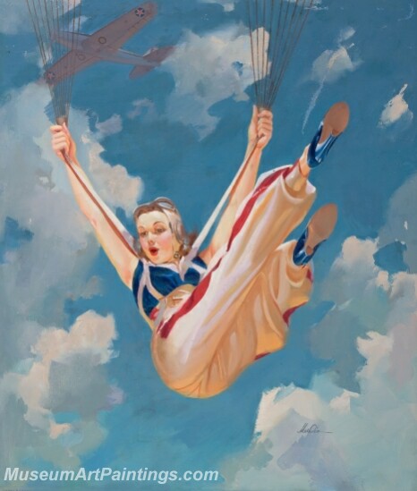 Handmade Beautiful Modern Sexy Pin Up Girls Paintings M684