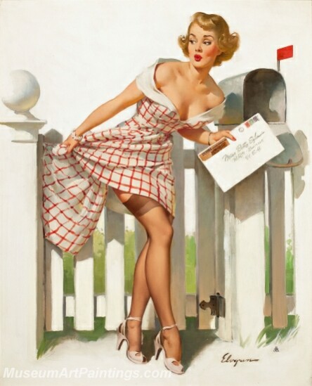 Handmade Beautiful Modern Sexy Pin Up Girls Paintings M692