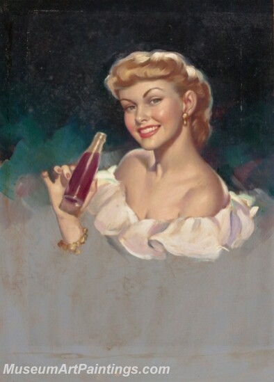Handmade Beautiful Modern Sexy Pin Up Girls Paintings M721
