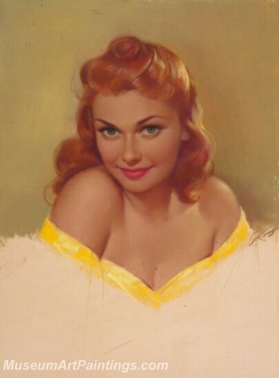 Handmade Beautiful Modern Sexy Pin Up Girls Paintings M724