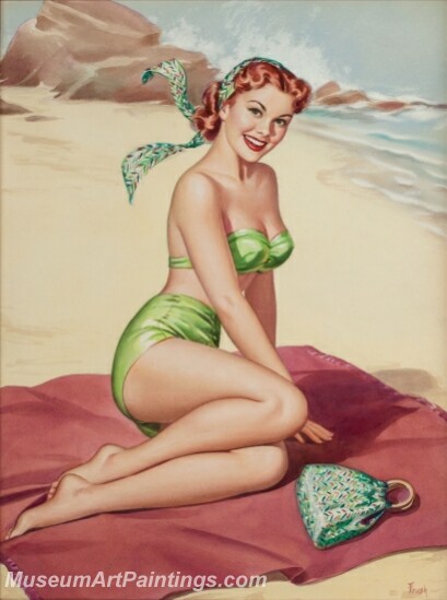 Handmade Beautiful Modern Sexy Pin Up Girls Paintings M725