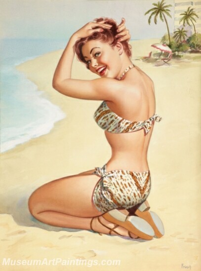 Handmade Beautiful Modern Sexy Pin Up Girls Paintings M729