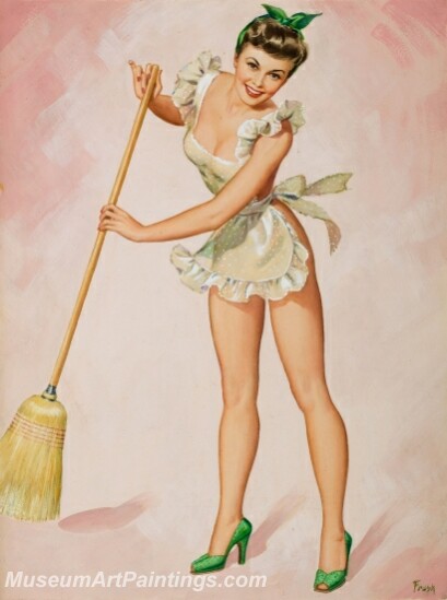 Handmade Beautiful Modern Sexy Pin Up Girls Paintings M732