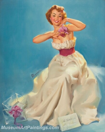 Handmade Beautiful Modern Sexy Pin Up Girls Paintings M781