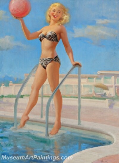 Handmade Beautiful Modern Sexy Pin Up Girls Paintings M783