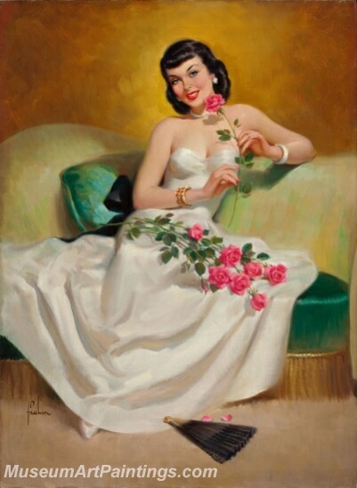 Handmade Beautiful Modern Sexy Pin Up Girls Paintings M785