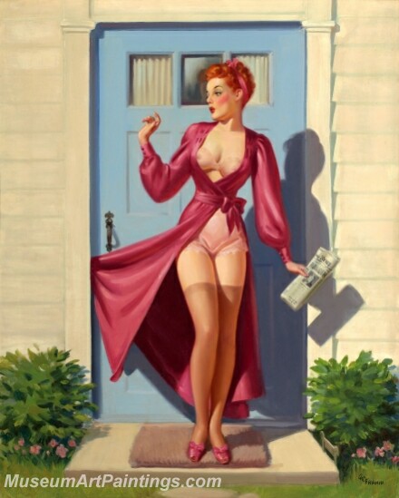 Handmade Beautiful Modern Sexy Pin Up Girls Paintings M786