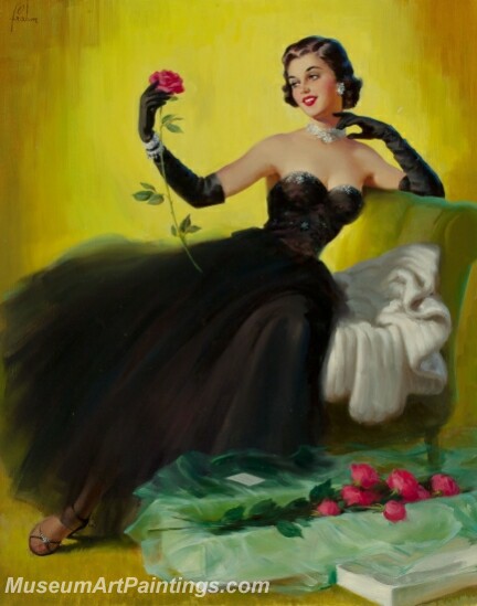 Handmade Beautiful Modern Sexy Pin Up Girls Paintings M790