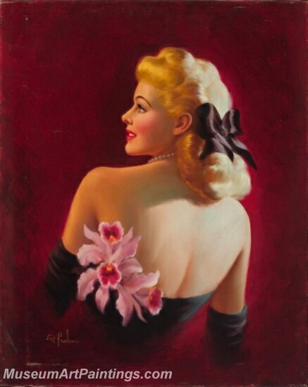 Handmade Beautiful Modern Sexy Pin Up Girls Paintings M792