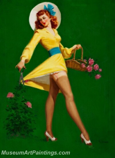 Handmade Beautiful Modern Sexy Pin Up Girls Paintings M795