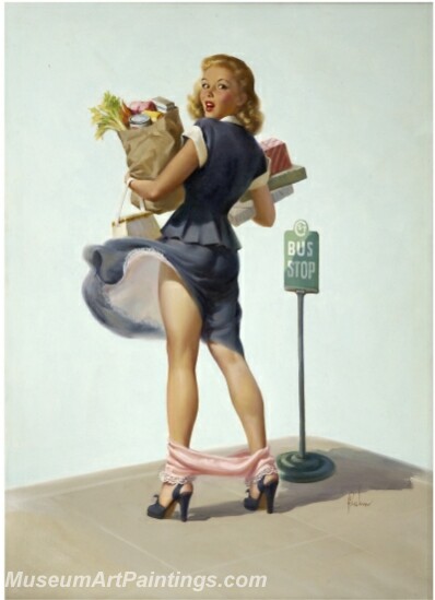 Handmade Beautiful Modern Sexy Pin Up Girls Paintings M798