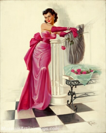 Handmade Beautiful Modern Sexy Pin Up Girls Paintings M813