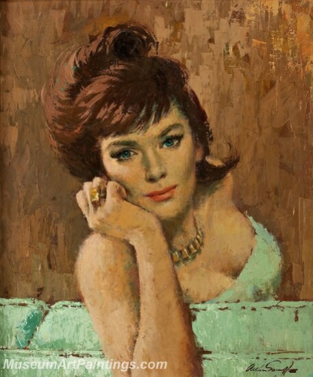 Handmade Beautiful Modern Sexy Pin Up Girls Paintings M817
