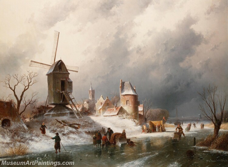 Handmade Classical Landscape Oil Painting A1595