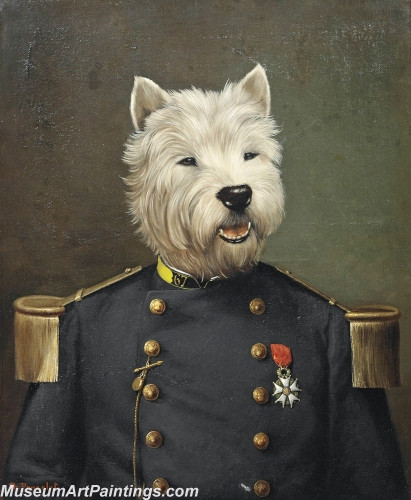 Handmade Dog Portrait Oil Paintings MA011