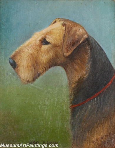 Handmade Dog Portrait Oil Paintings MA033