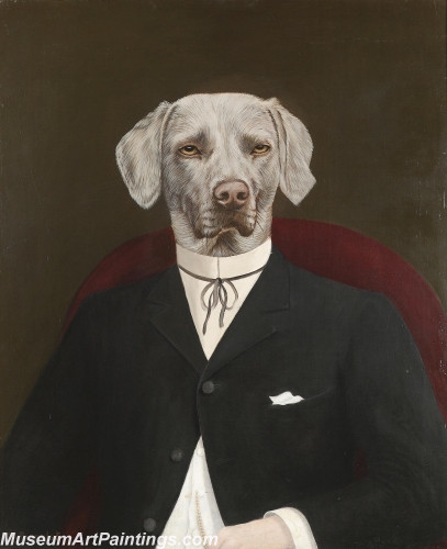 Handmade Dog Portrait Oil Paintings MA04