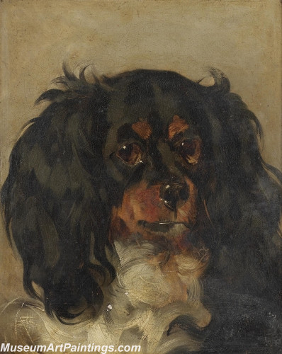 Handmade Dog Portrait Oil Paintings MA060